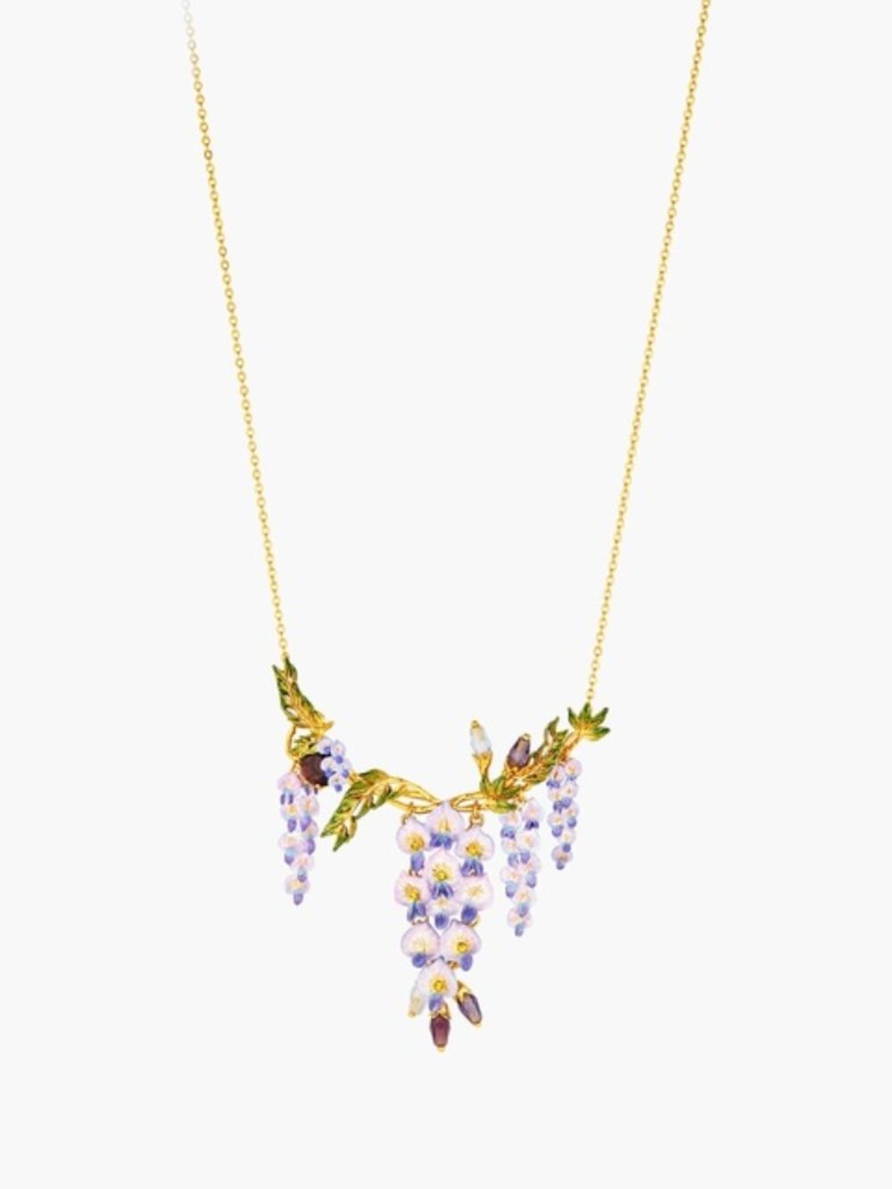 Les Nereides Shaded By Flowers Statement Necklace
